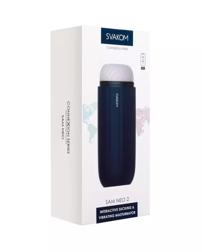 Image SVAKOM Sam Neo 2 Noir, masturbateur high-tech pour plaisir optimal-2