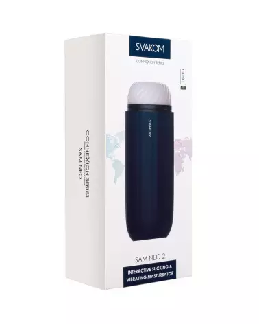 Image SVAKOM Sam Neo 2 Noir, masturbateur high-tech pour plaisir optimal-2
