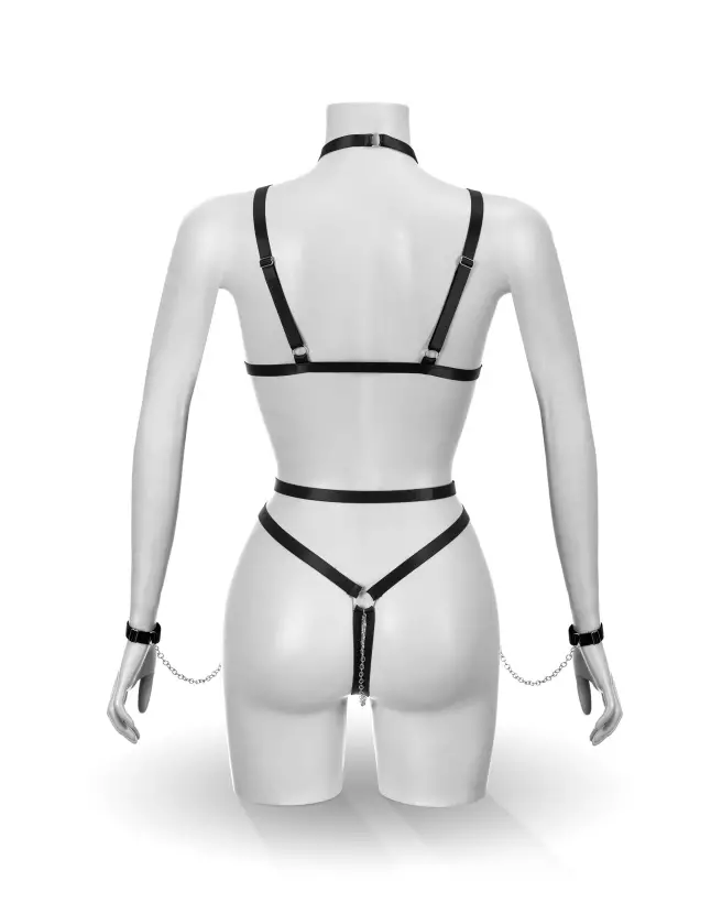 Harnais Emmanuelle bijoux sensuel de BIJOUX POUR TOI en style fetish chic-3