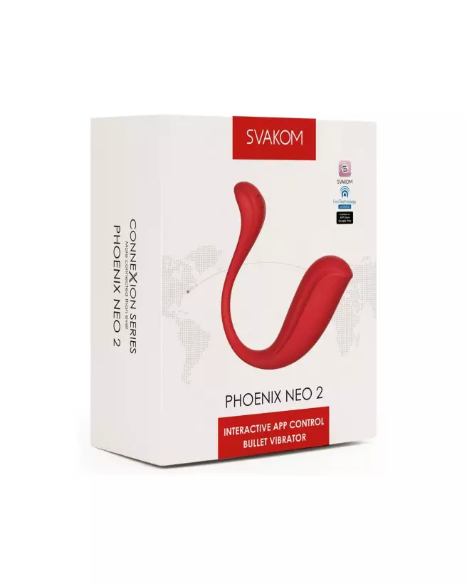Image du SVAKOM Phoenix Neo 2 Rouge, œuf vibrant télécommandé-2