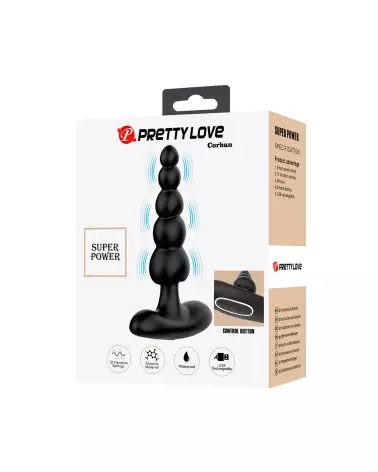 Image du plug anal Pretty Love Corban en silicone, idéal pour débutants-2
