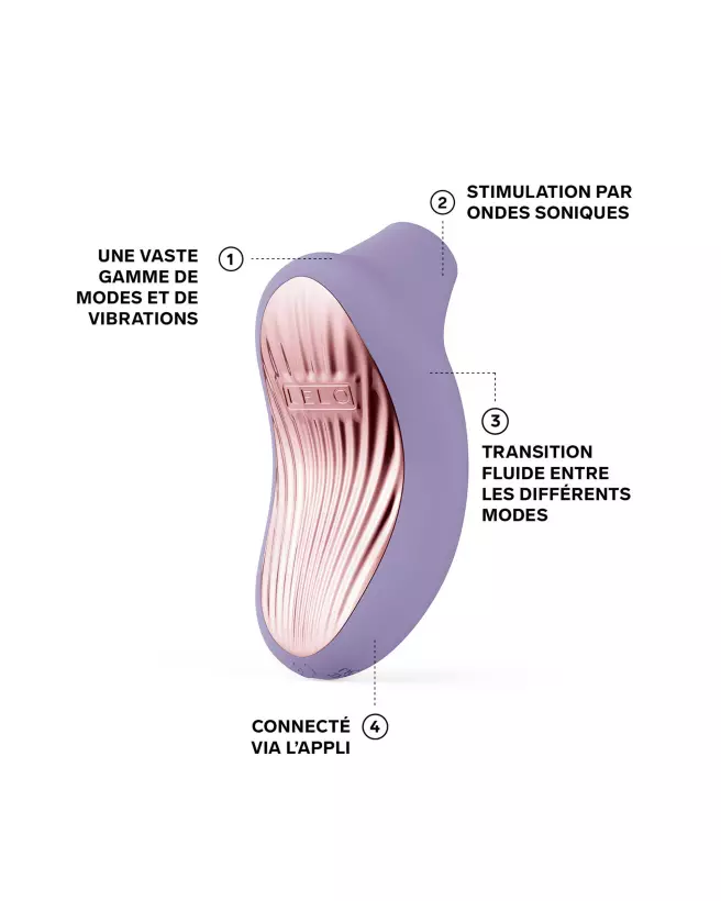 Image LELO SONA 3 Violet Dusk, stimulateur clitoridien sonique de luxe-3