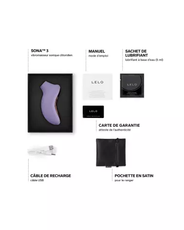 Image LELO SONA 3 Violet Dusk, stimulateur clitoridien sonique de luxe-4