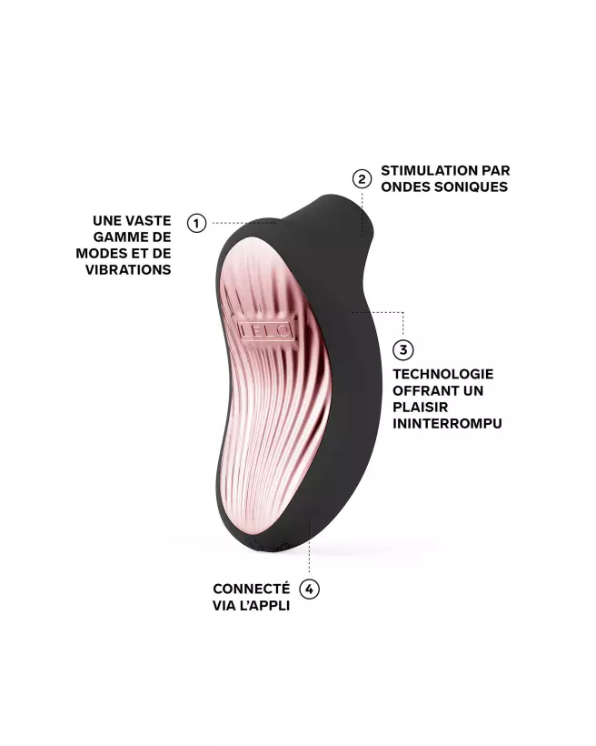 Image du SONA 3 Cruise Black de LELO, stimulateur clitoridien haut de gamme-3