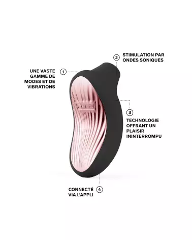 Image du SONA 3 Cruise Black de LELO, stimulateur clitoridien haut de gamme-3
