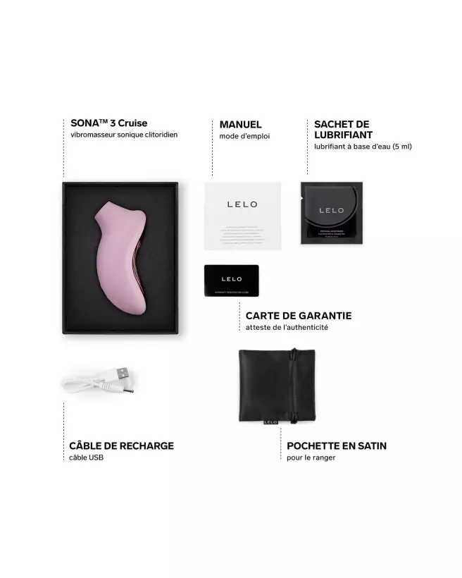 Image du SONA 3 Cruise SoftPink de LELO, stimulateur clitoridien haut de gamme-4