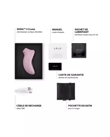 Image du SONA 3 Cruise SoftPink de LELO, stimulateur clitoridien haut de gamme-4
