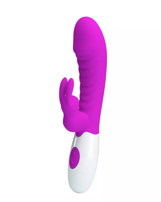 Image du Pretty Love Naughty Bunny Rose, rabbit vibrator élégant et ergonomique pour plaisir intense-3