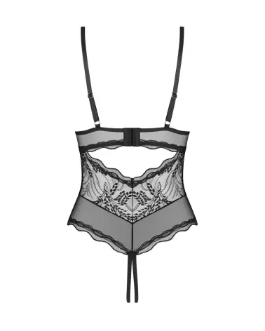 Body Perisia Noir ouvert par Obsessive avec dentelle élégante-2