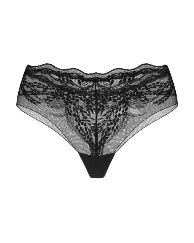 Culotte Perisia noire par Obsessive, lingerie élégante et confortable-1