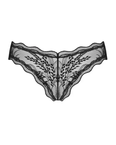 Mini culotte Perisia noire Obsessive en dentelle, confort élégant et sexy-2