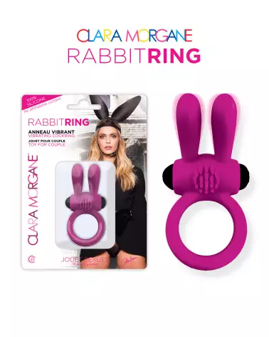 Anneau Vibrant Rose Rabbit Ring Clara Morgane - image 1