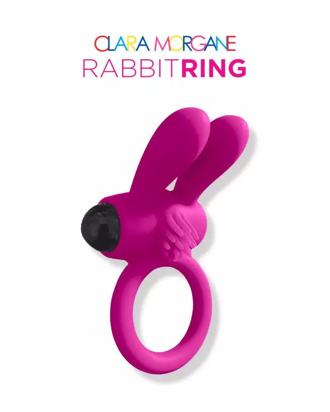 Anneau Vibrant Rose Rabbit Ring Clara Morgane - image 3