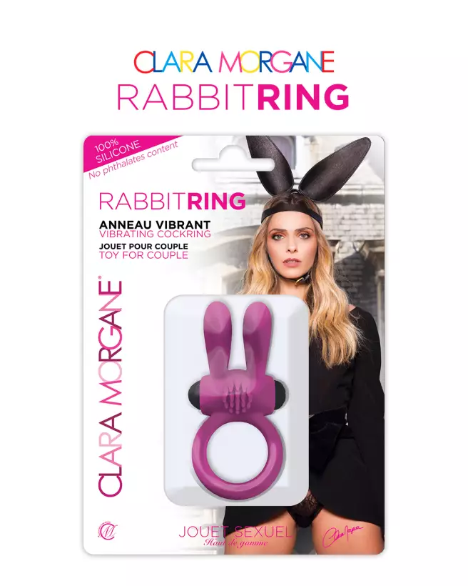 Anneau Vibrant Rose Rabbit Ring Clara Morgane - image 5