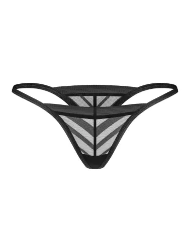 String Lune Bellis Obsessive noir, lingerie élégante et confortable en V-1