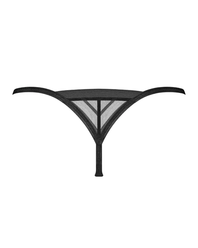 String Lune Bellis Obsessive noir, lingerie élégante et confortable en V-2