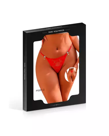 Image du String Réglable Rouge STG de Paris Hollywood, Lingerie Taille Unique-6