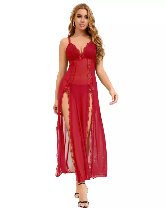 Nuisette rouge séduisante Paris Hollywood taille S/M-1