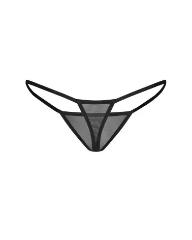 String Parisel Obsessive en maille noire, confortable et élégant pour femme-2