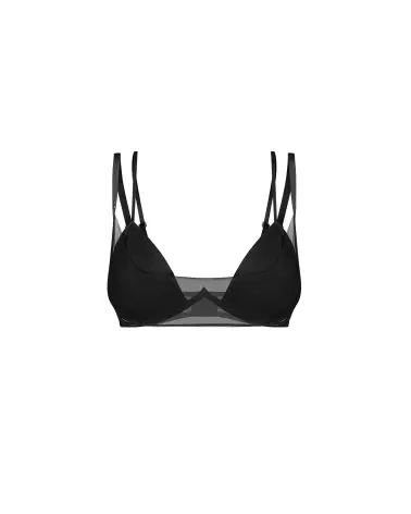 Soutien-gorge Sibilie Obsessive noir avec bretelles ajustables et bonnets rembourrés-3