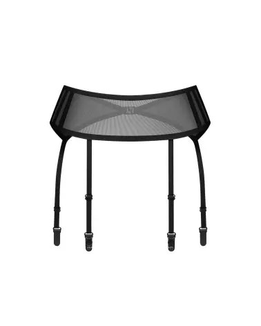 Image du Porte-Jarretelles Aurorium Noir par Obsessive, style élégant et ajustement parfait-1