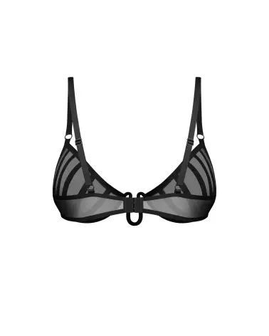 Image du Demi-Soutien-Gorge Noir Aurorium par Obsessive, design sophistiqué et élégant-2