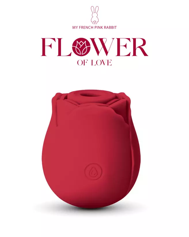 Image du stimulateur clitoridien Flower of Love par My French Pink Rabbit, pour plaisir féminin intensifié-1
