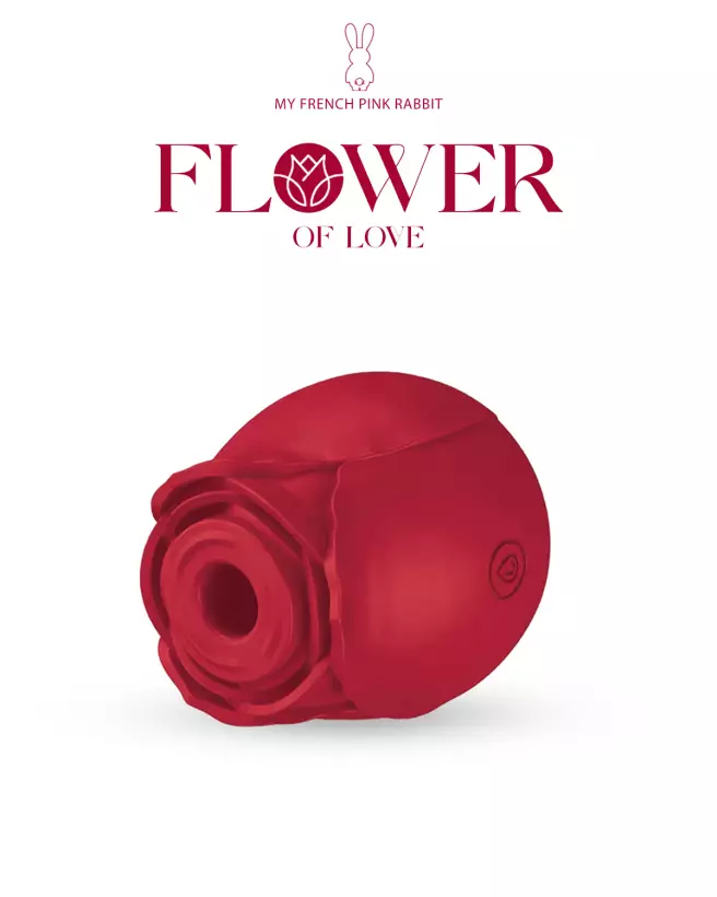 Image du stimulateur clitoridien Flower of Love par My French Pink Rabbit, pour plaisir féminin intensifié-5