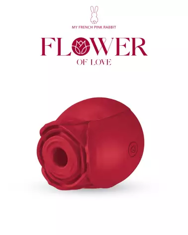 Image du stimulateur clitoridien Flower of Love par My French Pink Rabbit, pour plaisir féminin intensifié-5