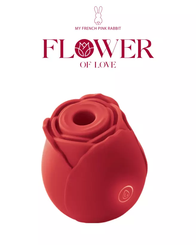 Image du stimulateur clitoridien Flower of Love par My French Pink Rabbit, pour plaisir féminin intensifié-6