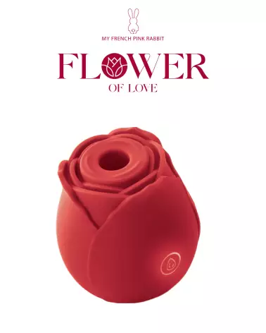 Image du stimulateur clitoridien Flower of Love par My French Pink Rabbit, pour plaisir féminin intensifié-6