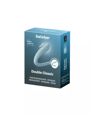 Satisfyer Double Classic bleu sextoy pour couple-2