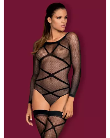 Image Bodystocking G320 Noir Obsessive - Lingerie Sexy et Élégante-3