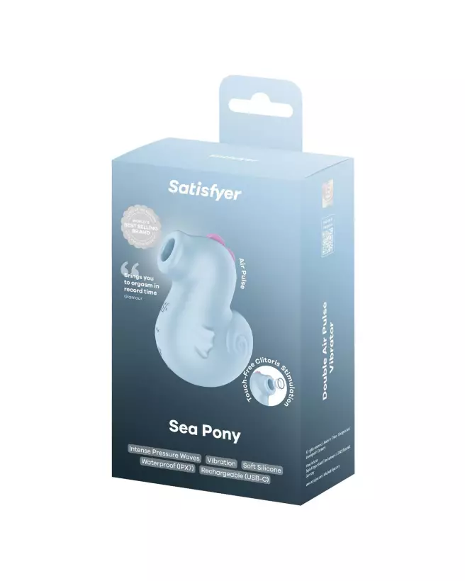 Image du Satisfyer Sea Pony Bleu, stimulateur clitoridien innovant et waterproof-2