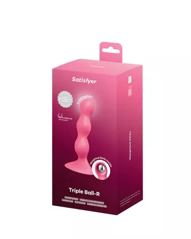Image du Satisfyer Triple Ball Rose, sextoy réaliste haute qualité-2