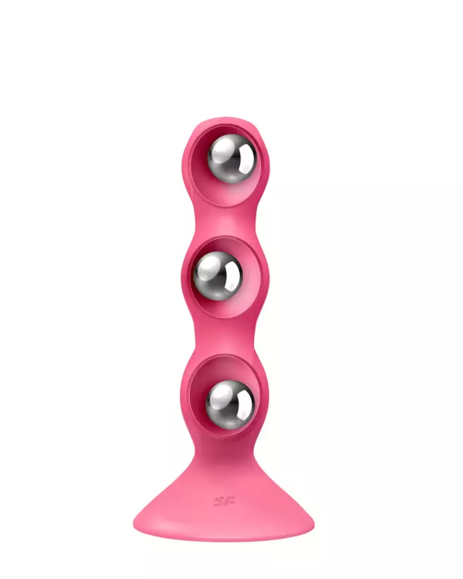 Image du Satisfyer Triple Ball Rose, sextoy réaliste haute qualité-9