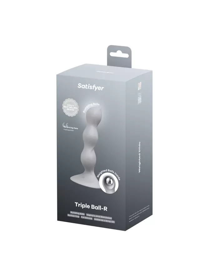 Image du Satisfyer Triple Ball Gris, sextoy réaliste pour plaisir intensifié-2