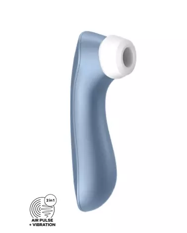 Image du Satisfyer Pro 2+ Bleu, stimulateur clitoridien étanche et discret-1