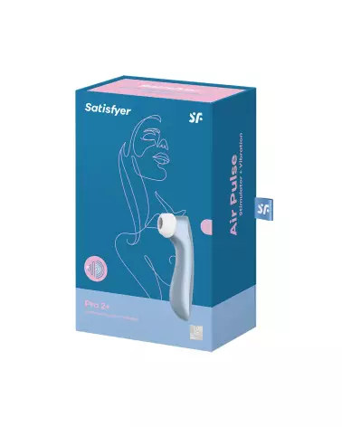Image du Satisfyer Pro 2+ Bleu, stimulateur clitoridien étanche et discret-2