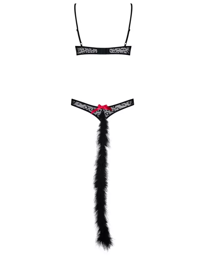Costume sexy Gepardina modulable noir par Obsessive-9