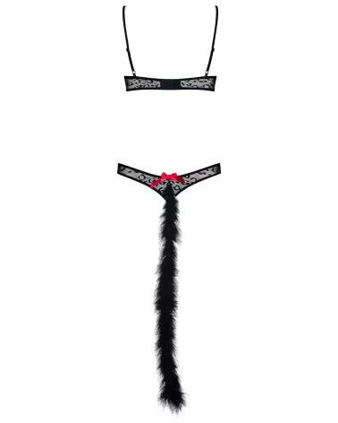 Costume sexy Gepardina modulable noir par Obsessive-9