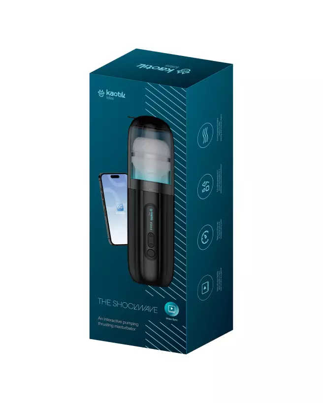 Image du masturbateur KAOTIK SHOCKWAVE NOIR par SEXTOYS-KAOTIK, design élégant et discret pour plaisir intense-5