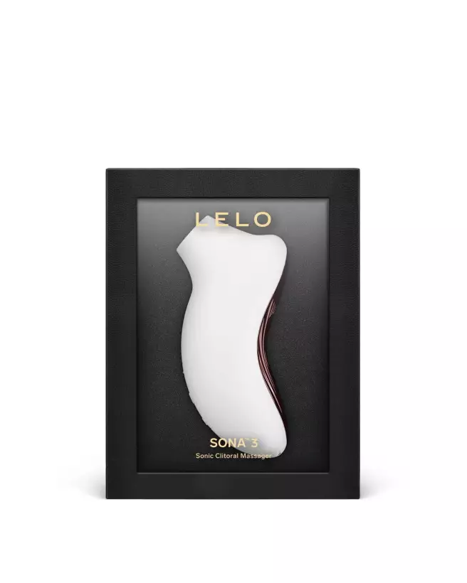 Image du LELO SONA 3 Cream, stimulateur clitoridien sonique, élégant et rechargeable-3