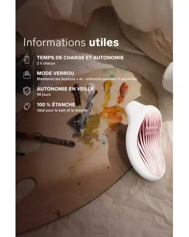 Image du LELO SONA 3 Cream, stimulateur clitoridien sonique, élégant et rechargeable-14