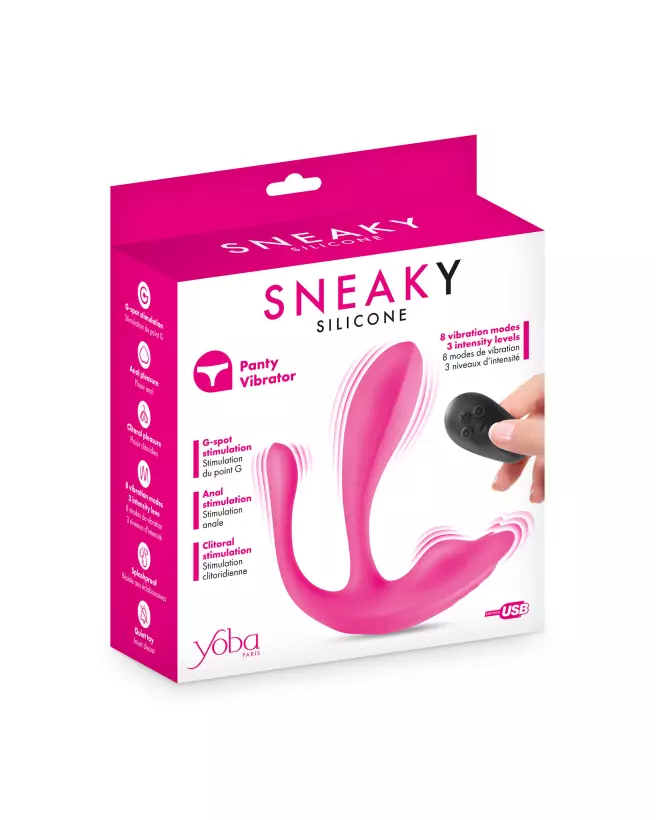 Image de la culotte vibrante YOBA Sneaky, discrète et contrôlable à distance-3