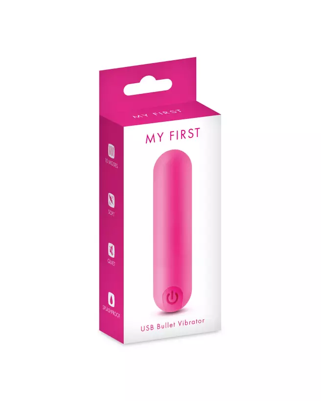 Image du Mini Vibro MY FIRST USB BULLET VIBRATOR ROS, vibromasseur compact et rechargeable-3