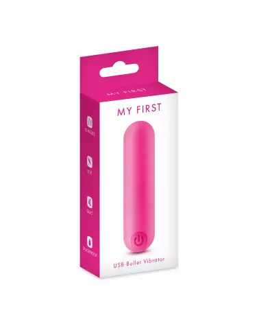 Image du Mini Vibro MY FIRST USB BULLET VIBRATOR ROS, vibromasseur compact et rechargeable-3