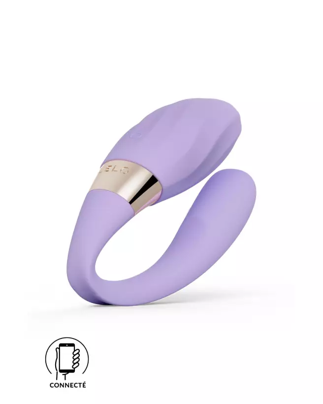Image du LELO TIANI TWIST PARME, sextoy vibrant pour couples en couleur parme-1