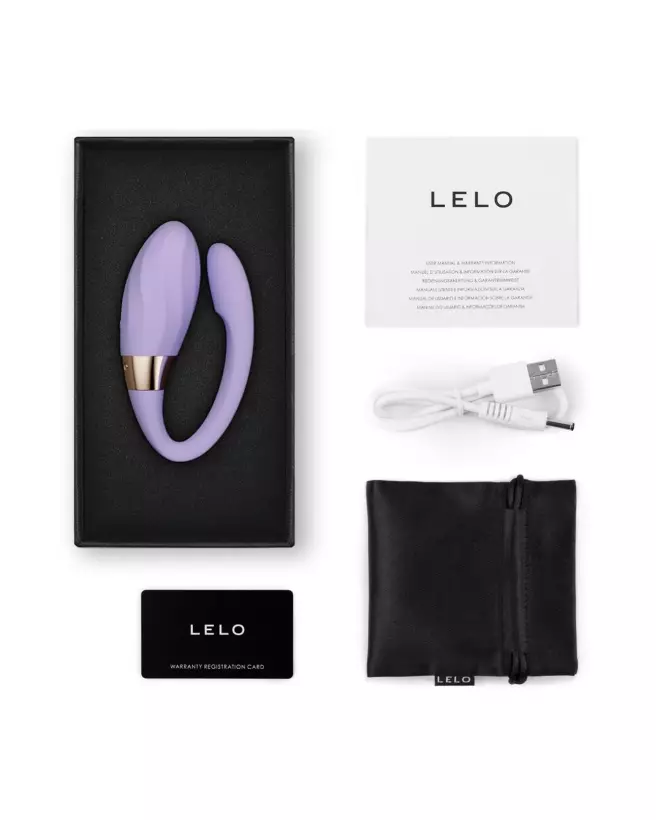 Image du LELO TIANI TWIST PARME, sextoy vibrant pour couples en couleur parme-3