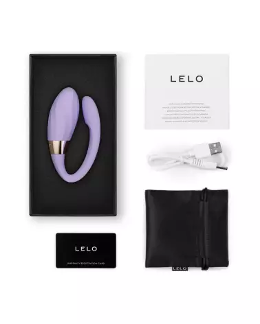 Image du LELO TIANI TWIST PARME, sextoy vibrant pour couples en couleur parme-7